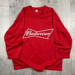 Red Budweiser Hockey Jersey